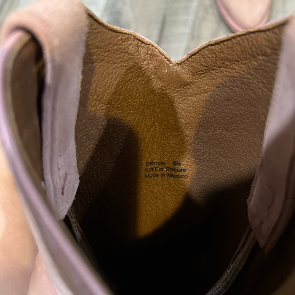 Frye Pink Suede Cowboy Boots - Picture 6 of 10